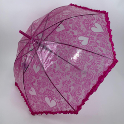 Зонты и дождевики - Детский зонтик-трость SL Малиновый (18102-5)