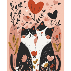Товары для рисования - Картина по номерам Art Craft Кошачья любовь 40х50 см (11696-AC)