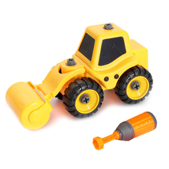 Машинки для малышей - Разборная модель Kaile toys Трактор с катком (KL702-4)