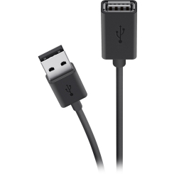 Павербанки - Кабель Belkin USB-A > USB-AF зарядка/синхронизация 1.8 м черный (F3U153BT1.8M) Павербанки - Кабель Belkin USB-A > USB-AF зарядка/синхронизация 1.8 м черный (F3U153BT1.8M)