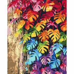 Товари для малювання - Картина за номерами Brushme Кольорове листя (BS32082)