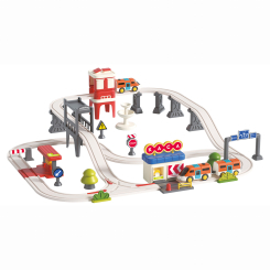 Залізниці та потяги - Ігровий набір Otamanko Rail land Електрична залізна дорога 55 деталей (5320287) (4820242928544)