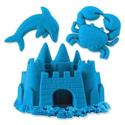 Набори для ліплення - Пісок для дитячої творчості Kinetic Sand Color блакитний 680 г (71409B)