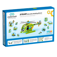 Блокові конструктори - Конструктор Makerzoid Diverse Building Blocks 370 елементів (MKZ-BK-DB)