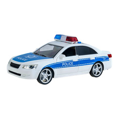 Транспорт і спецтехніка - Машинка Автопром Міські служби Поліція 1:16 зі світлом та звуком біла (7668AB/7668AB-2)