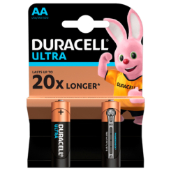 Акумулятори і батарейки - ​Батарейки алкаліновi Duracell Ultra Power AA 1.5V LR6 (5000394058712)
