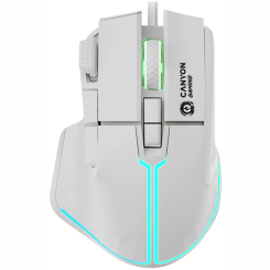 Клавіатура і миші - ​Мишка Canyon Fortnax GM-636 RGB USB White (CND-SGM636W)