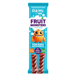 Солодощі - Пастила фруктова DEMI Fruit Monsters із соком полуниці (4820280821937) Солодощі - Пастила фруктова DEMI Fruit Monsters із соком полуниці (4820280821937)