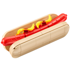 Конструктори з унікальними деталями - Конструктор MAX S1 Смаколики Хот-дог 170 деталей (83186GQ1/5)