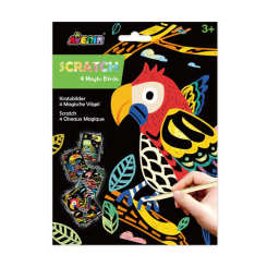Товари для малювання - Набір для скретч-арту Avenir Чарівні пташки (6004132)