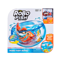 Фигурки животных - Роботизированная игрушка Robo Alive Роборыбка в аквариуме (7126)