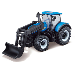 Транспорт і спецтехніка - Автомодель Bburago Farm Трактор New holland синій (18-31632)