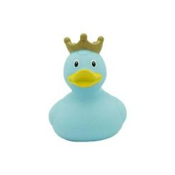 Іграшки для ванни - Каченя гумове LiLaLu FunnyDucks Блакитна в короні L1927