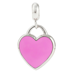 Ювелірні прикраси - Кулон UMa&UMi Серце срібло рожевий (2305450865048)