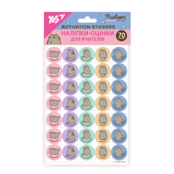 Наборы для творчества - Наклейки-оценки Yes Pusheen круглые (955396)