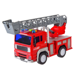 Транспорт и спецтехника - Автомодель Автопром Пожарная машина с серой лестницей (AP9902ABC/3)