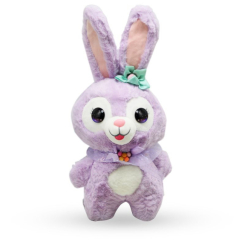 М'які тварини - М'яка іграшка Зайчик 23 см фіолетовий MIC (M16113) (219254)