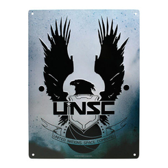 Скретч-карты и постеры - Табличка-постер ABYstyle Halo Unsc металлическая (ABYPLA017)