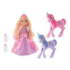 Ляльки - Набір Barbie Dreamtopia Челсі та єдинороги (GJK17)