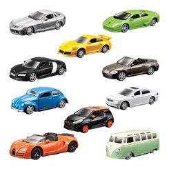 Транспорт і спецтехніка - Автомодель Міні моделі в диспенсері Bburago в асортименті Bburago 1:64 (18-59000)