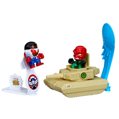Фігурки персонажів - Ігровий набір Marvel Stunt squad Капітан Америка проти Червоного черепа (F6895/F7064)
