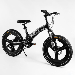 Велосипеды - Детский спортивный велосипед CORSO T-REX 20 магниевая рама дисковые тормоза Black and grey (106972)