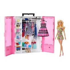 Меблі та будиночки - Ігровий набір Barbie Fashionistas Шафа-валіза для одягу (GBK12)
