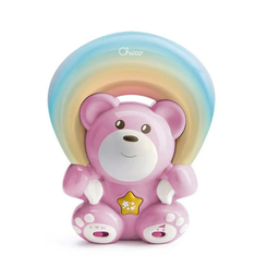 Ночники, проекторы - Игрушка-проектор Chicco Медвежонок под радугой розовая (10474.10)