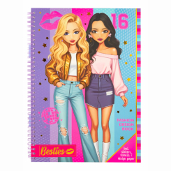Наборы для творчества - Книга модельера Besties фиолетовая (990203)