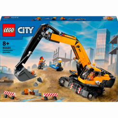 Конструкторы LEGO - ​Конструктор LEGO City Желтый строительный экскаватор (60420)