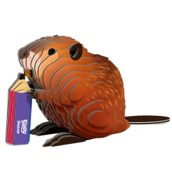 3D-пазли - 3D пазл Eugy Зоопарк Бобер (XEG-127)