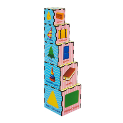 Розвивальні іграшки - Кубики-пірамідки Ань-Янь Форми (ПСД016) (4823720032863)