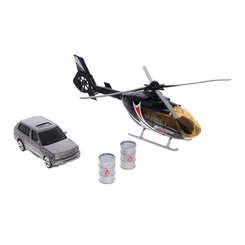 Транспорт и спецтехника - Игровой набор Вертолет и машинка Big Motors (JL81009-2)