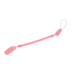 Товари для догляду - Ланцюжок для пустушки Baby Team Рожева спіраль (3390/2) (3335/3)