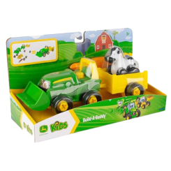 Машинки для малышей - Игровой набор John Deere Kids Трактор с ковшом и прицепом (47209)