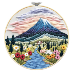 Набори для творчості - Набір для вишивки гладдю Brushme Долина спокою (EMBR011)