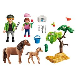 Конструктори з унікальними деталями - Конструктор Ветеринар з поні і лошам Playmobil (6949)