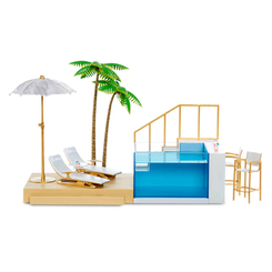 Мебель и домики - Игровой набор Rainbow high Pacific coast Вечеринка у бассейна (578475)