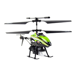 Радиоуправляемые модели - Игрушечный вертолет WL Toys Мыльные пузыри зеленый (WL-V757g)