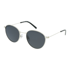 Солнцезащитные очки - Солнцезащитные очки INVU Kids Круглые черные с серебристой оправой (K1100A)