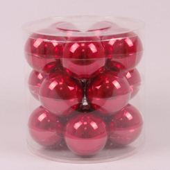Аксесуари для свят - Кульки скляні Flora D-8 см. 15 шт(44606) (MR36002)