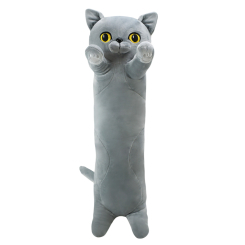 Мягкие животные - Мягкая игрушка Shantou Jinxing Кот Батон серый 70 см (L2401) Мягкие животные - Мягкая игрушка Shantou Jinxing Кот Батон серый 70 см (L2401)