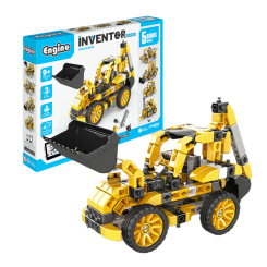 Конструктори з унікальними деталями - Конструктор Engino Inventor Mechanics Екскаватор 5 в 1 (IN40)
