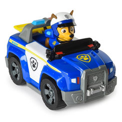 Фигурки персонажей - Машинка с фигуркой Paw Patrol Гонщик в спасательном автомобиле (SM16601/0617)