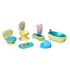 Фигурки персонажей - Игровой набор Peppa Ванная комната с фигуркой Джорджа (F3768)