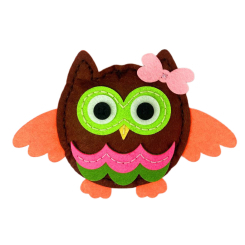 Набори для творчості - Набір для творчості Apli Krapli Зший сам іграшку з фетру Совушка (4820198701710)