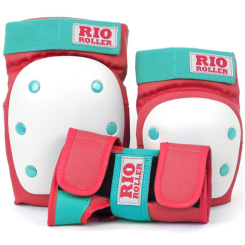 Защитное снаряжение - Комплект защиты Rio Roller Triple Pad Set M red-mint (RIO600-RM-M)