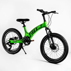 Велосипеды - Детский спортивный велосипед CORSO T-REX 20 магниевая рама дисковые тормоза Green (106976)