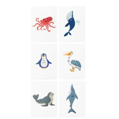 Косметика - Набір тату для тіла TATTon.me Ocean Animals AR Set (4820191131774)