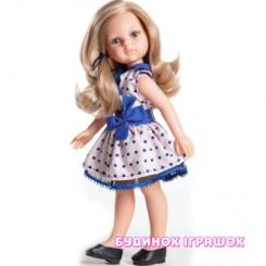 Куклы - Кукла Paola Reina Карла в платье с синим бантом (04506)